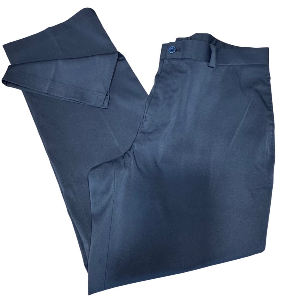 Slazenger Mens W36 L30 Navy Blue Golf Pants Performance Stretch Workwear